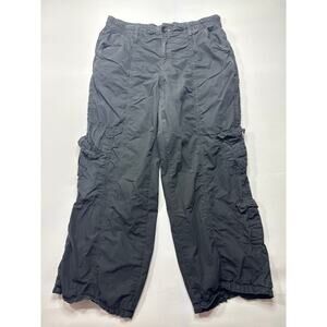 BDG Urban Outfitters Women's Y2K Black Baggy Cargo Pants - Size L (31x27)